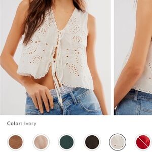 Free People Sweet Escapes Top - Ivory Small